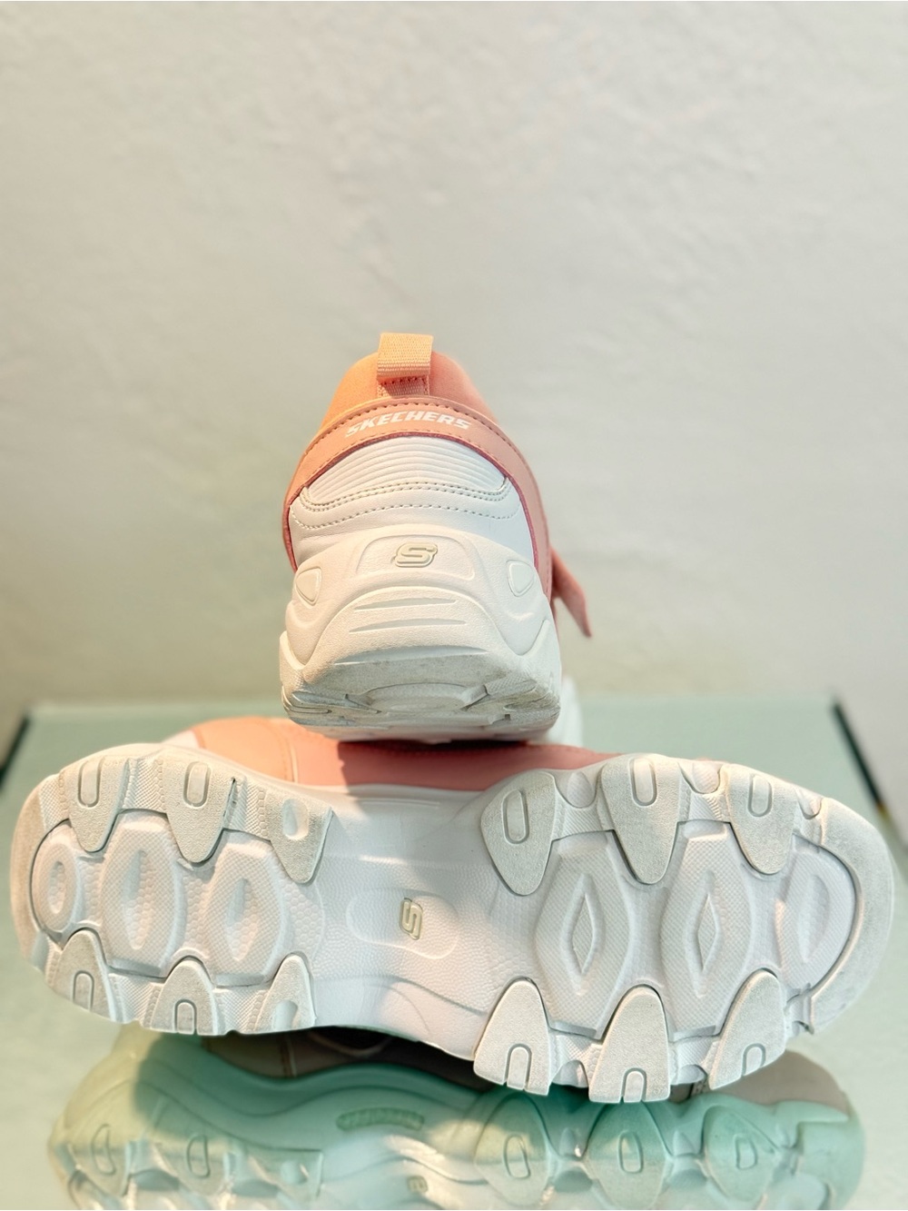 Skechers D'Lites 2 Y2K Pink Pastel Chunky Dad Shoes 8 Sneakers - Picture 5 of 10